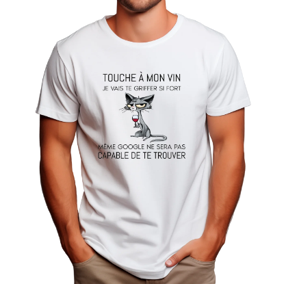 Image de Touche à mon vin, je vais te griffer si fort, même Google ne sera pas capable de te trouver.