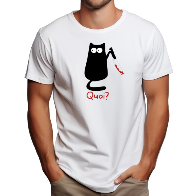 Image de Quoi? Chat avec couteau